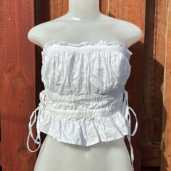 Free People Gabby Tube Top White Size XS - Picture 8 of 14